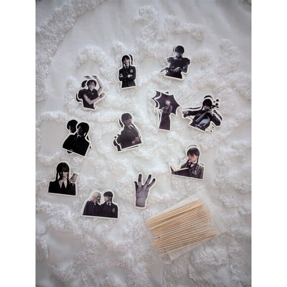 🖤 Wednesday Addams Birthday Party Set + Lunch Bag – NEW - Picture 15 of 15